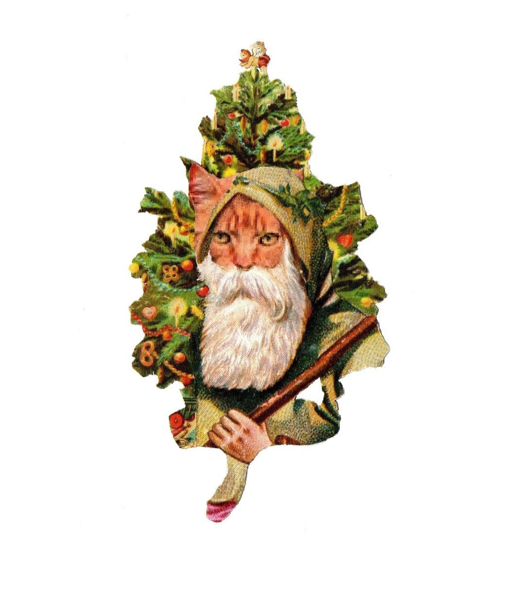 Julekattecollagekort