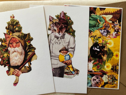 Julekattecollagekort