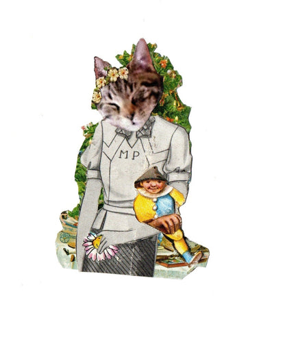 Julekattecollagekort